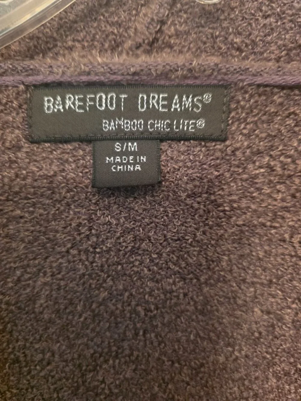 Barefoot Dreams Brown Bamboo Chic Lite Waterfall Cascade Open Front Cardigan S M